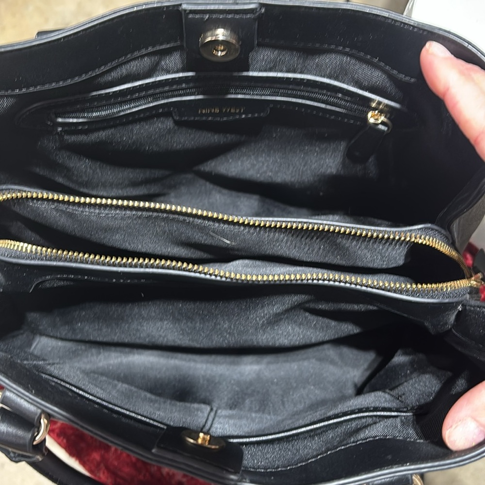 Nine West Brooklyn Jet Set grey/black shoulder bag - Picture 4 of 9